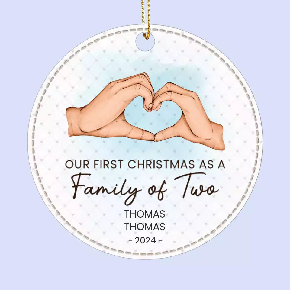 Noël est un rappel de la joie que la famille apporte - Décoration familiale personnalisée en cuir - Cadeau de Noël pour les membres de la famille, les bébés et les nouveau-nés