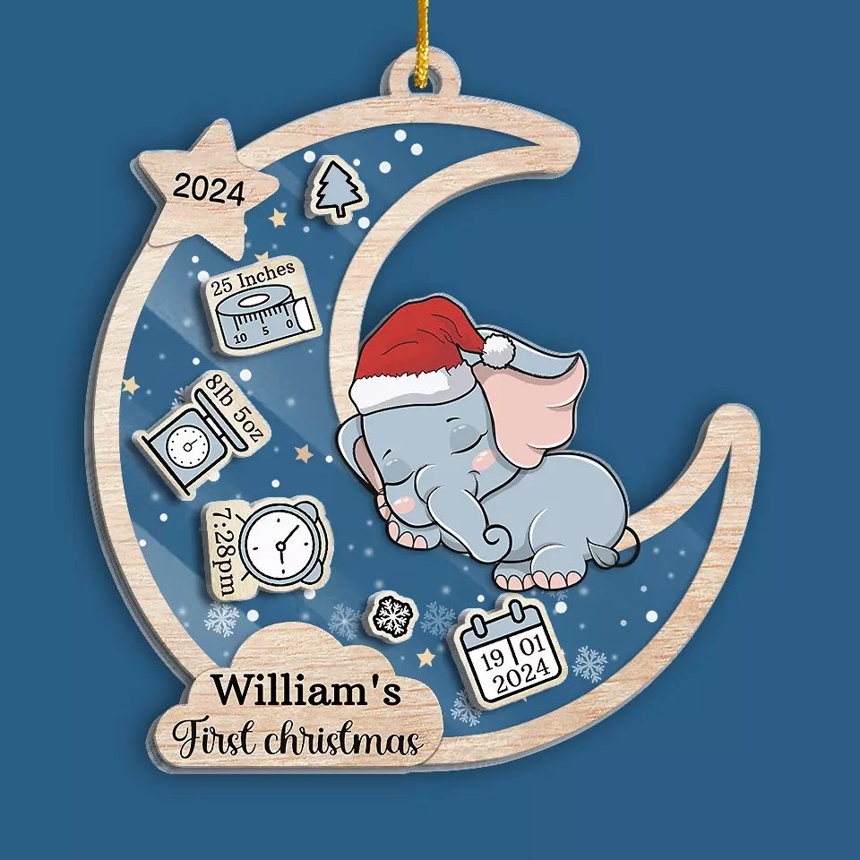 Your First Christmas Is The Start Of Many Magical Memories - Family Personalized Custom 3 Layers Shaker Ornament - Christmas  Gift For Baby Kids, Newborn Baby