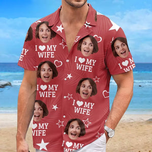Photo personnalisée Un jour, nous y reviendrons et rirons - T-shirt hawaïen tropical unisexe personnalisé et amusant pour couple - Cadeau de vacances d'été, cadeau de fête d'anniversaire pour mari et femme, anniversaire