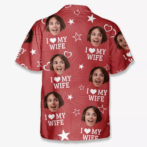 Photo personnalisée Un jour, nous y reviendrons et rirons - T-shirt hawaïen tropical unisexe personnalisé et amusant pour couple - Cadeau de vacances d'été, cadeau de fête d'anniversaire pour mari et femme, anniversaire