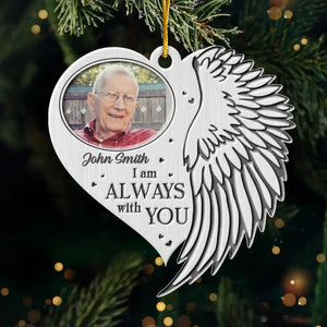 Photo personnalisée Un moment dans nos bras, pour toujours dans nos cœurs - Ornement commémoratif personnalisé personnalisé - Forme personnalisée en métal - Cadeau de condoléances, cadeau de Noël pour les membres de la famille