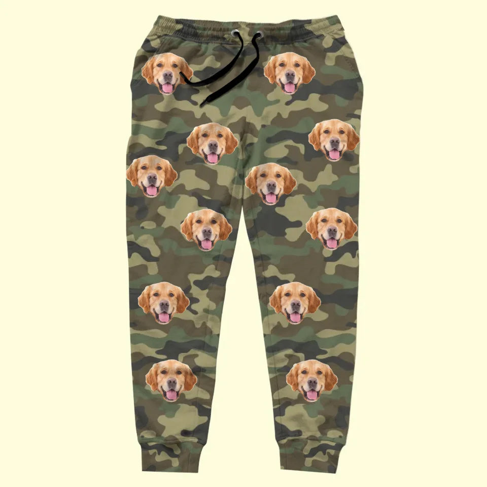 Chanson personnalisée avec photo « Jingle All The Way With My Furry Friend » - Pantalon de survêtement unisexe personnalisé pour chien et chat - Cadeau de Noël pour propriétaires et amoureux des animaux