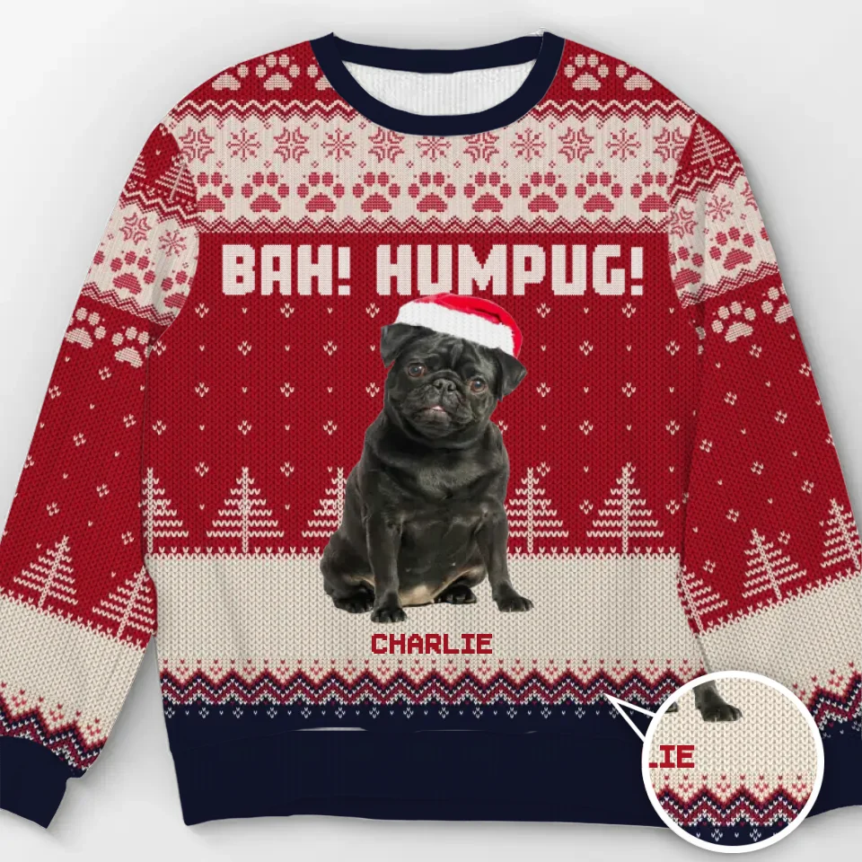 Sweat-shirt personnalisé « Le bonheur est un chiot chaleureux » pour chien et chat - Pull en laine unisexe - Cadeau de Noël pour propriétaires et amoureux des animaux
