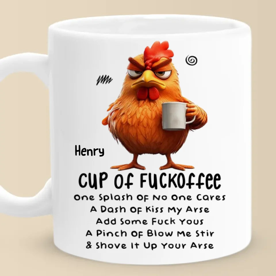 Touchez mon café et c'est parti ! Tasse personnalisée pour ami(e) ! Cadeau de Noël pour meilleurs amis, sœurs, membres de la famille, collègues