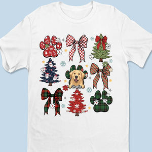 Ronronnement dans l'esprit des fêtes - T-shirt unisexe personnalisé pour chien et chat, t-shirt premium, sweat à capuche - Cadeau de Noël pour propriétaires et amoureux des animaux