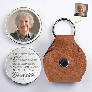 Custom Photo Your Love Is Our Eternal Memory - Memorial Personalized Custom Pocket Hug - Sympathy Gift For Family Members