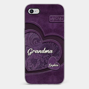 Grandma, Your Love Has Shaped Me In Lasting Ways - Family Personalized Custom Clear Phone Case - Gift For Mom, Grandma