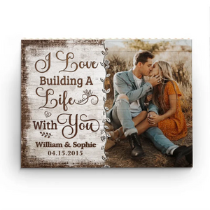 Custom Photo You Complete Μe - Couple Personalized Custom Horizontal Rectangle Shaped Building Brick Blocks - Gift For Husband Wife, Anniversary