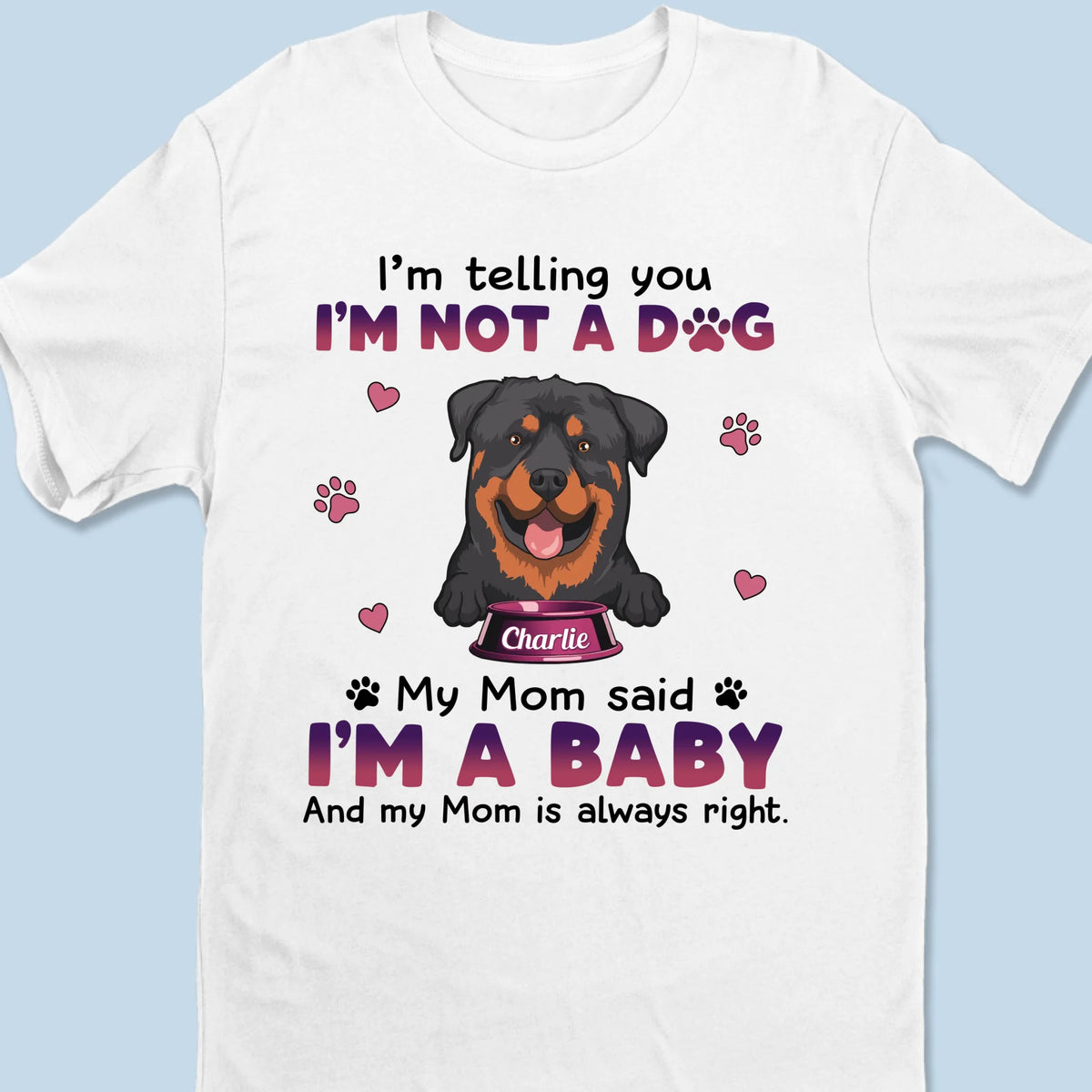 Mon chien me fait sourire – T-shirt unisexe personnalisé pour chien, t-shirt premium, sweat à capuche – Cadeau pour propriétaires et amoureux des animaux