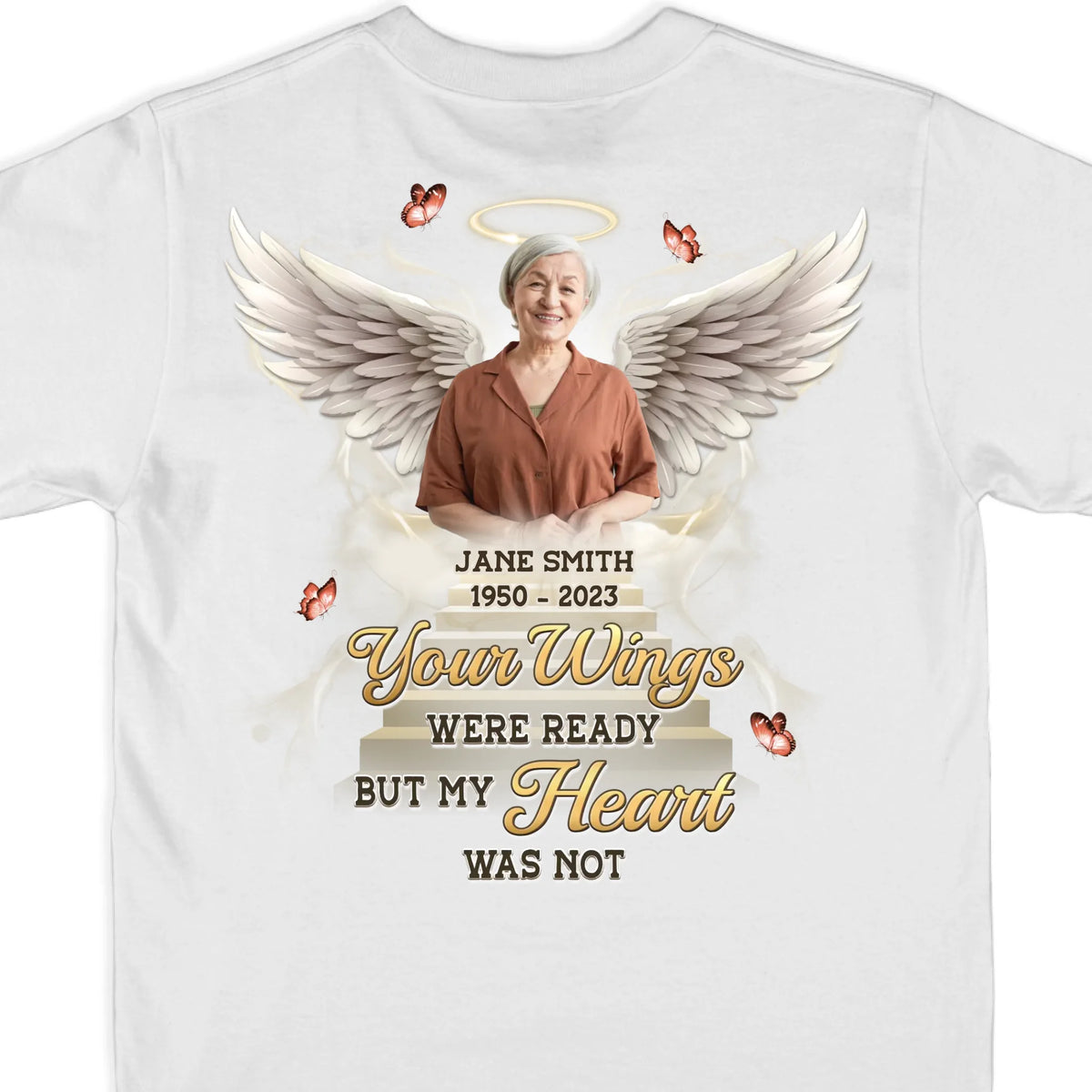 Photo personnalisée La chanson est terminée, mais la mélodie persiste - T-shirt unisexe personnalisé imprimé au dos, sweat-shirt à capuche - Cadeau de condoléances pour les membres de la famille