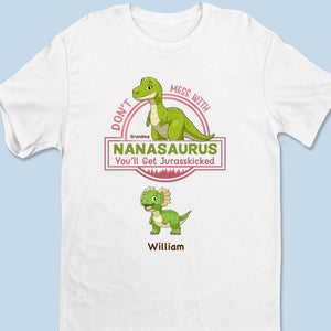 Jurassic Love, Jurassic Strength -  Family Personalized Custom Unisex T-shirt, Premium T-shirt, Hoodie - Mother's Day Gift For Mom, Grandma