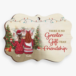 Il n'y a pas de plus beau cadeau que l'amitié - Décoration personnalisée Bestie - Bois, acrylique en forme de Benelux - Cadeau de Noël pour meilleures amies, meilleures amies, sœurs