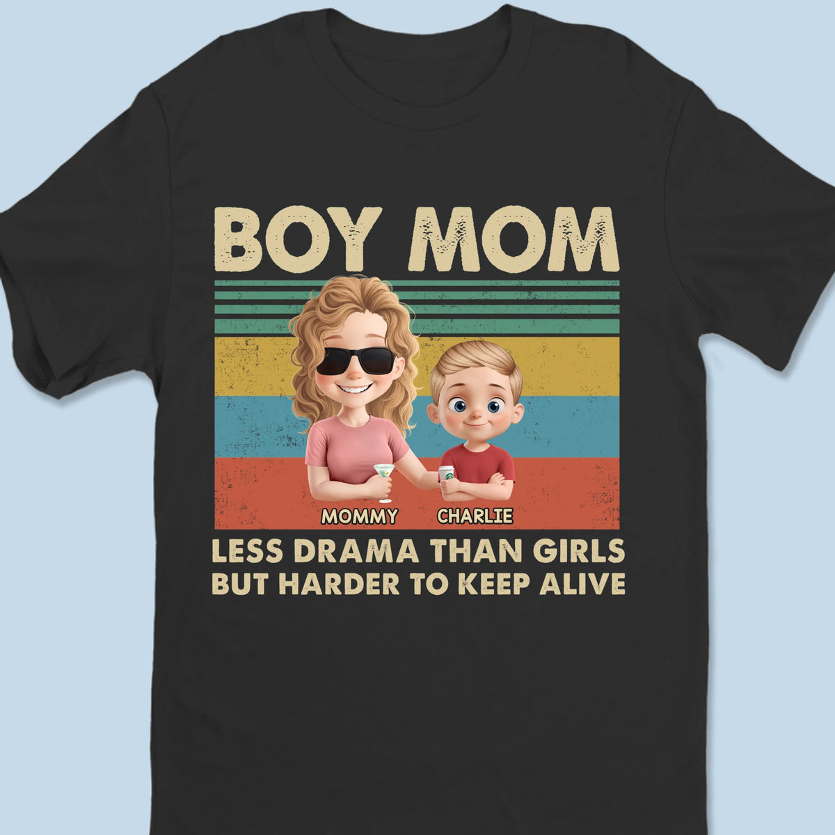 Je suis prêt avec plus, dis juste le mot - T-shirt unisexe personnalisé pour la famille, T-shirt premium, sweat à capuche - Fête des Mères, cadeau pour maman