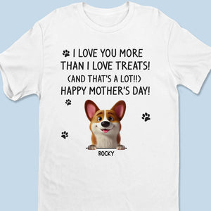 T'aimer est mon truc préféré - T-shirt unisexe personnalisé pour chien, t-shirt premium, sweat à capuche - Fête des Mères, cadeau pour les propriétaires d'animaux et les amoureux des animaux