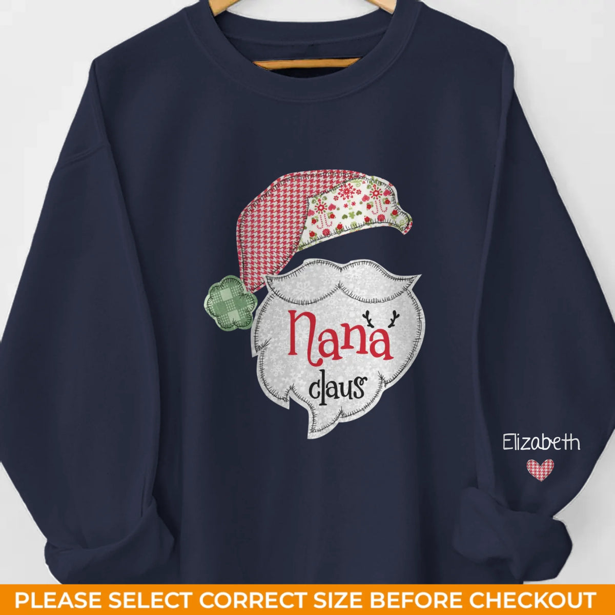 L'amour d'une mère illumine chaque instant - Sweat-shirt unisexe personnalisé avec motif sur la manche - Cadeau de Noël pour maman, grand-mère