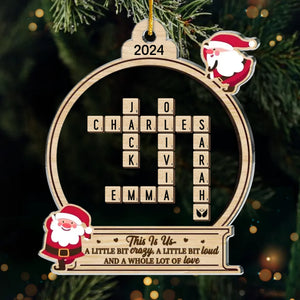 This Is Us, A Whole Lot Of Love - Family Personalized Custom Ornament - Acrylic Custom Shaped - New Arrival, Christmas Gift For Family Members AMZ