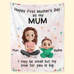 Custom Blanket - Personalized Baby Shower, Gender Reveal Gifts For New Moms, New Dads, New Parents - Welcome To Your Beautiful World