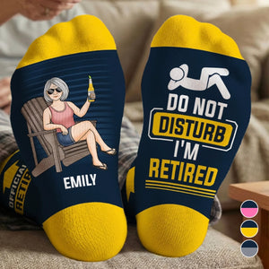Custom Crew Socks - Personalized Retirement Gifts For Women, Men - No Deadlines, Just Good Vibes