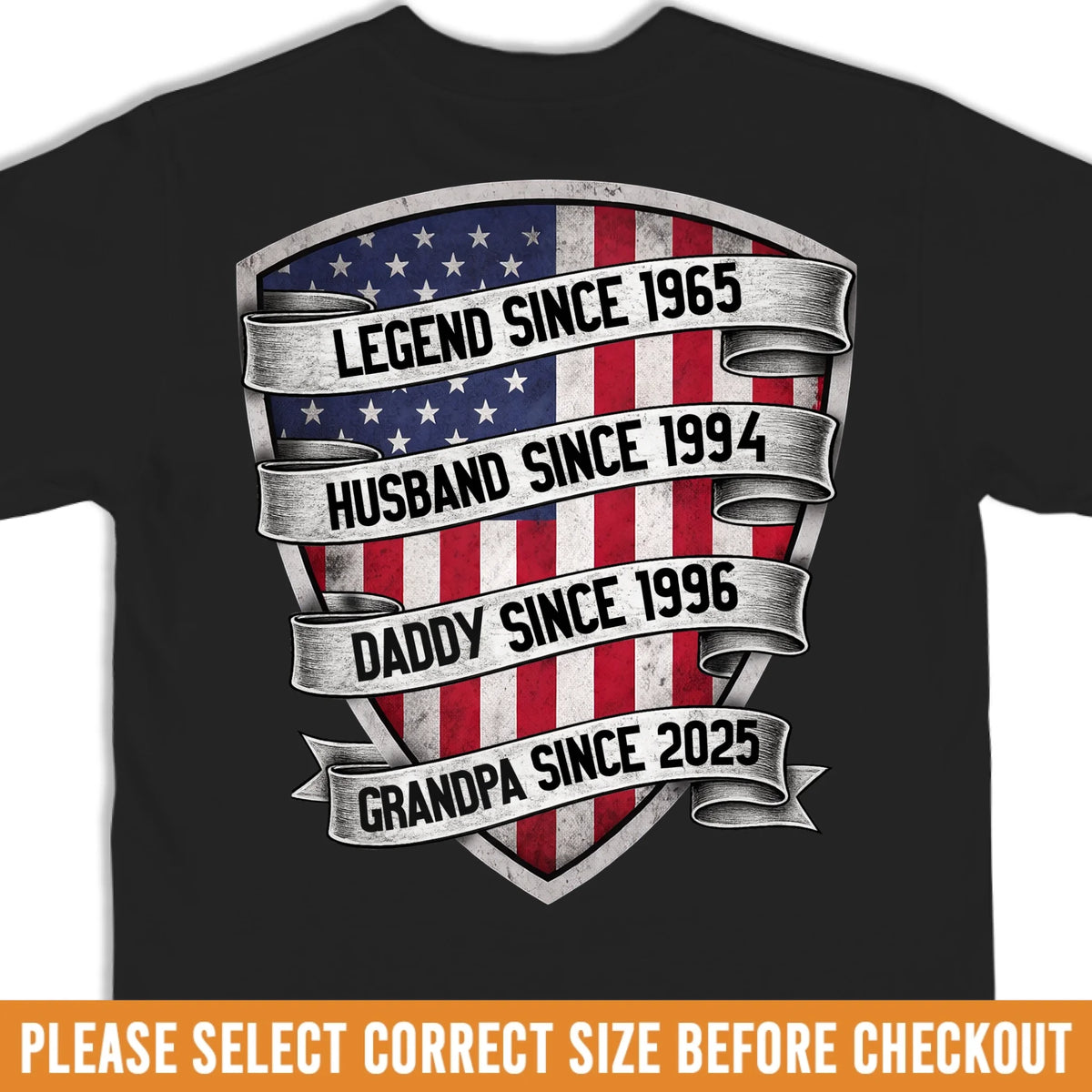 Custom Back Printed Unisex T-shirt, Premium T-shirt, Hoodie - Personalized 4th Of July Gifts For Dad, Grandpa, Husband - Raised On Freedom