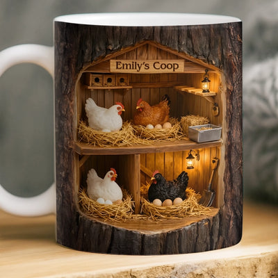 Custom Mug - Personalized Birthday Gifts For Women, Men - A Little Coop A Lot Of Love
