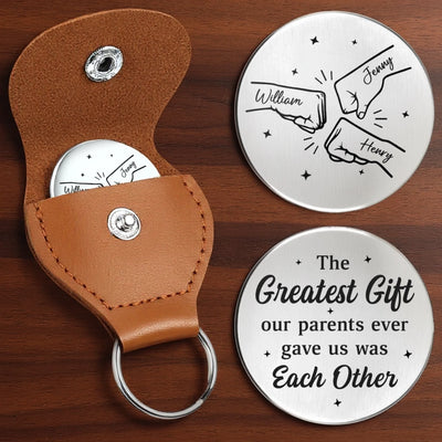 Custom Pocket Hug - Personalized Birthday Gifts For Brother, Sister - Sibling Love Runs Deep