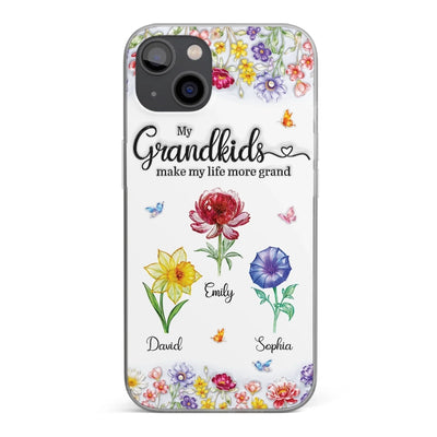 Custom Clear Phone Case - Personalized Mother's Day Birthday Gifts For Mom, Grandma - The Sweetest Part Of Her World