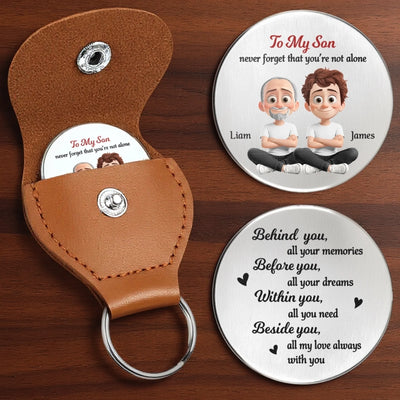 Custom Pocket Hug - Personalized Birthday Gifts For Mom, Dad, Daughter, Son - Family Love Guides You