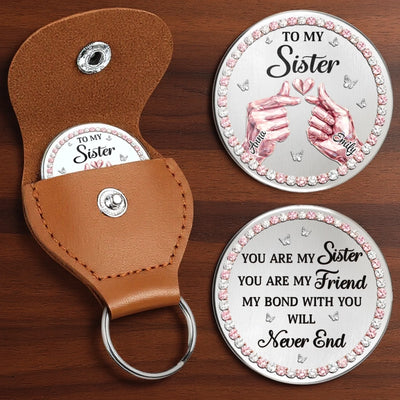 Custom Pocket Hug - Personalized Best Friend Birthday Gifts For Women, Besties, Sisters, BFF - A Friendship That Lasts Forever