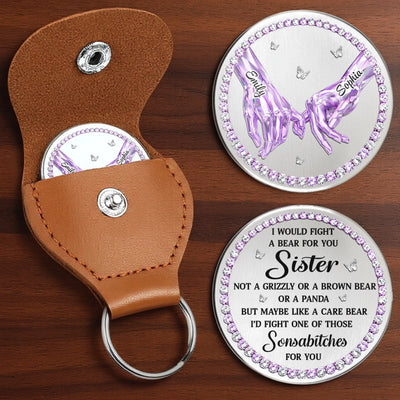 Custom Pocket Hug - Personalized Best Friend Birthday Gifts For Women, Besties, Sisters, BFF - The Sister Life Gifted Me