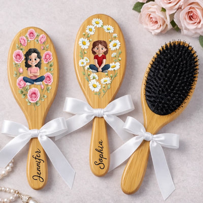 Custom Hair Brush - Personalized Best Friend Birthday Gifts For Women, Besties, Sisters, BFF, Daughter - Always My Girl