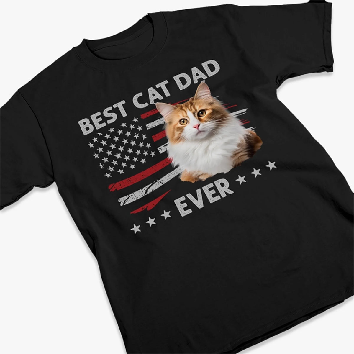 T-shirt, sweat à capuche et sweat-shirt unisexe personnalisé avec photo « Père chien ultime » – Fête des pères, cadeau pour les propriétaires et les amoureux des animaux