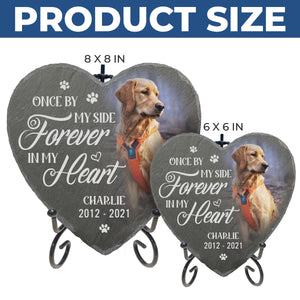 Custom Photo Heart Shaped Memorial Stone - Personalized Pet Memorial Sympathy Gifts For Dogs, Cats, Loss Of Dog - You Would Have Lived Forever