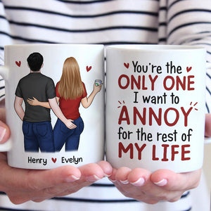 I Promise To Always Be By Your Side - Couple Personalized Custom Mug - Gift For Husband Wife, Anniversary