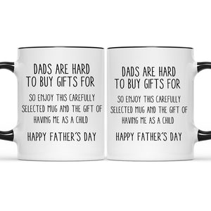 Dad, Happy Father's Day! - Family Personalized Custom Accent Mug - Father's Day, Birthday Gift For Dad