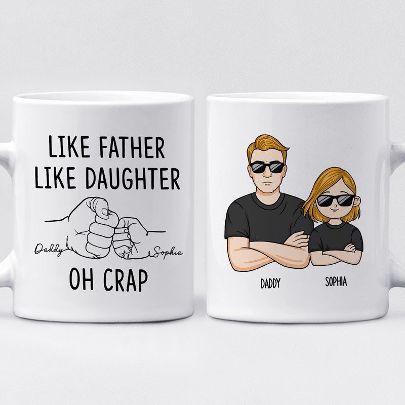 Tel père, tel fils - Mug personnalisé pour la famille - Cadeau pour les membres de la famille
