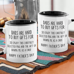 Dad, Happy Father's Day! - Family Personalized Custom Accent Mug - Father's Day, Birthday Gift For Dad