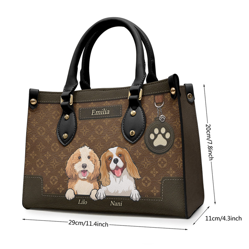 Tu es génial ! Sac à main en cuir personnalisé pour chien et chat ! Cadeau pour les propriétaires et les amoureux des animaux.