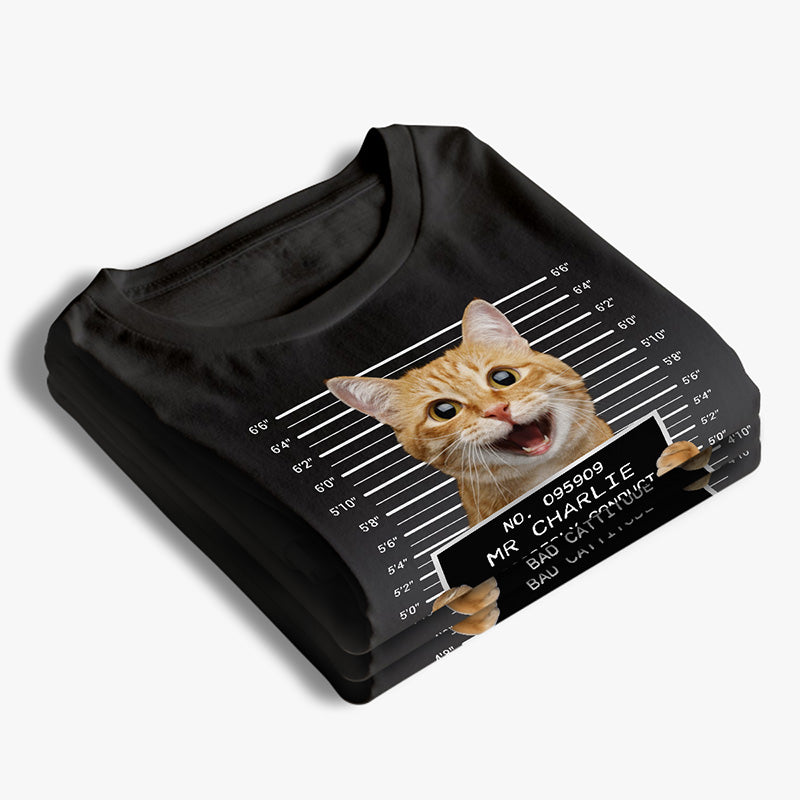 T-shirt, sweat à capuche et sweat-shirt unisexe personnalisé avec photo de chat « Catnip Made Me Do It » – Cadeau pour propriétaires et amoureux des animaux