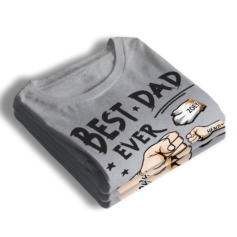 Le meilleur papa du monde - T-shirt, sweat à capuche et sweat-shirt unisexe personnalisé pour la famille - Cadeau pour la fête des pères, anniversaire pour papa, cadeau pour les propriétaires d'animaux et les amoureux des animaux