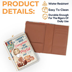 Just A Girl Who Loves Traveling - Personalized Passport Cover, Passport Holder - Gift For Bestie
