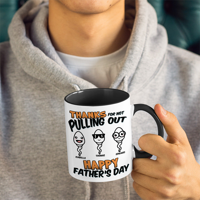 Merci papa pour tout - Tasse personnalisée avec accents personnalisés pour la famille - Cadeau de fête des pères, d'anniversaire pour papa