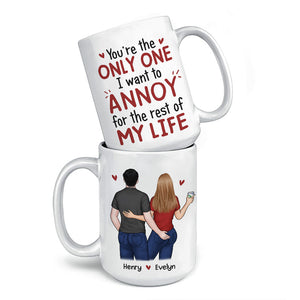 I Promise To Always Be By Your Side - Couple Personalized Custom Mug - Gift For Husband Wife, Anniversary