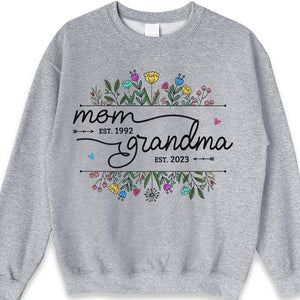Proud To Be A Mommy & Grandma - Family Personalized Custom Unisex T-shirt, Hoodie, Sweatshirt - Mother's Day, Birthday Gift For Mom, Grandma