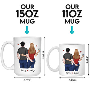 Congrats On Being My Husband - Couple Personalized Custom Mug - Gift For Husband Wife, Anniversary