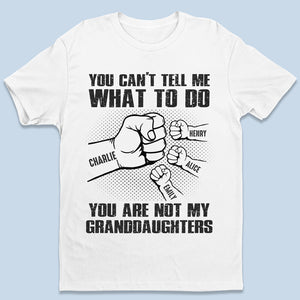 Seuls mes petits-enfants peuvent - T-shirt unisexe personnalisé, sweat à capuche, sweat-shirt - Cadeau de fête des pères, d'anniversaire pour papa, grand-père