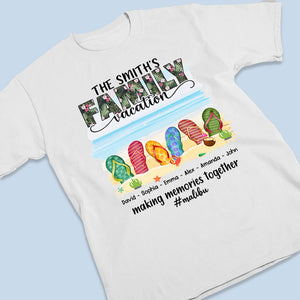 Vacances en famille : créez des souvenirs ensemble - T-shirt, sweat à capuche et sweat-shirt unisexe personnalisé pour la famille - Vacances d'été, cadeau pour les membres de la famille
