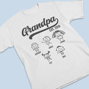 Devenez papa depuis - T-shirt unisexe personnalisé, sweat à capuche, sweat-shirt - Cadeau de fête des pères, d'anniversaire pour papa, grand-père