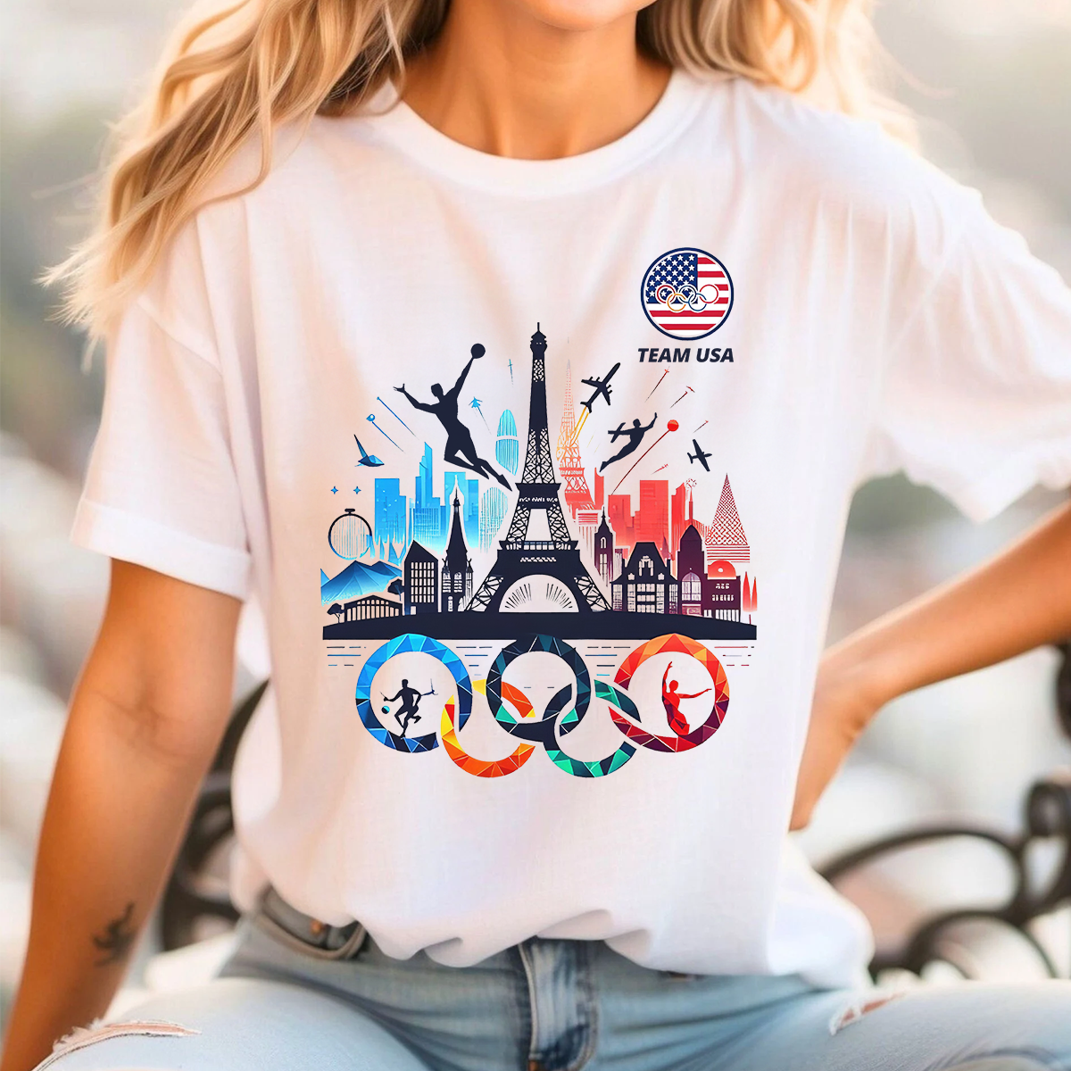 Pour gagner, il faut oser tout risquer - T-shirt, sweat à capuche et sweat-shirt des Jeux olympiques - Vacances olympiques, cadeau pour les membres de la famille et les meilleurs amis