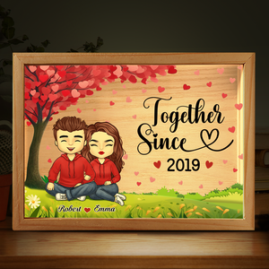 I'm Yours Forever - Couple Personalized Custom Frame Light Box - Gift For Husband Wife, Anniversary