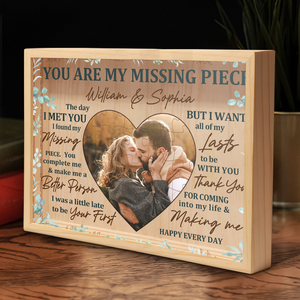 Custom Photo Can't Help Falling In Love With You - Couple Personalized Custom Frame Light Box - Gift For Husband Wife, Anniversary